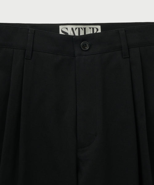 Relaxed Cotton Chino Pants Black