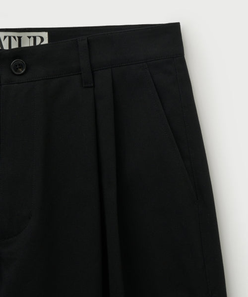 Relaxed Cotton Chino Pants Black