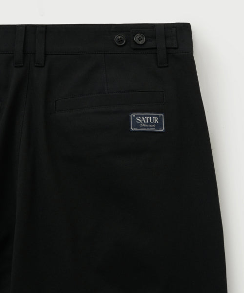 Relaxed Cotton Chino Pants Black