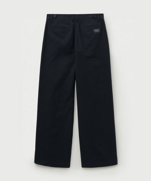 Relaxed Cotton Chino Pants Dark Navy