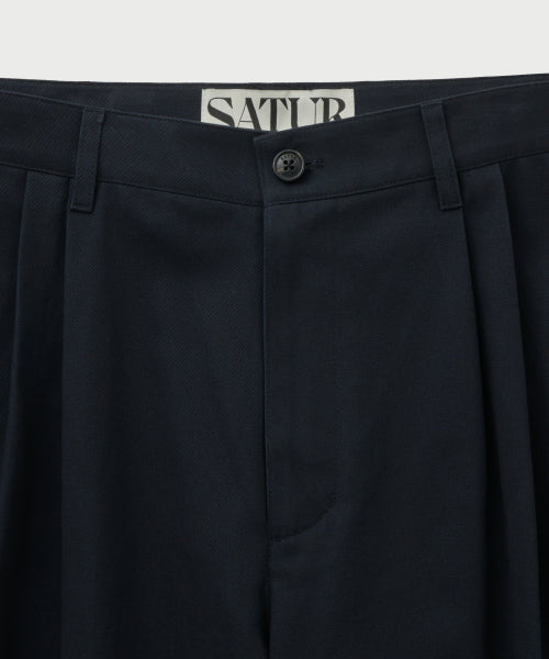 Relaxed Cotton Chino Pants Dark Navy