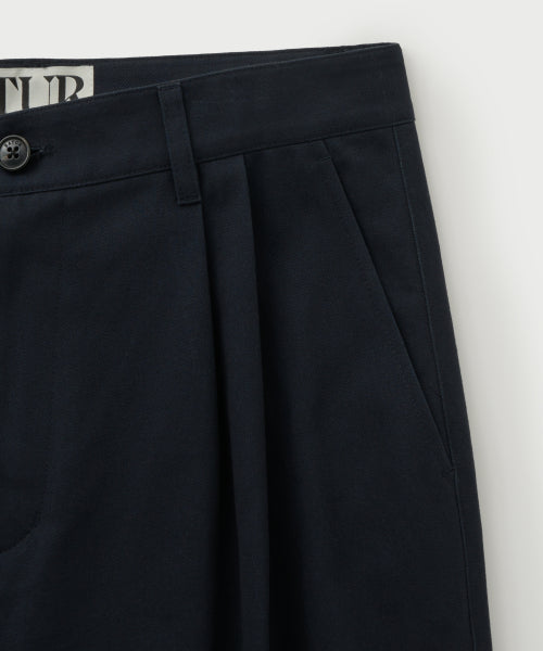 Relaxed Cotton Chino Pants Dark Navy