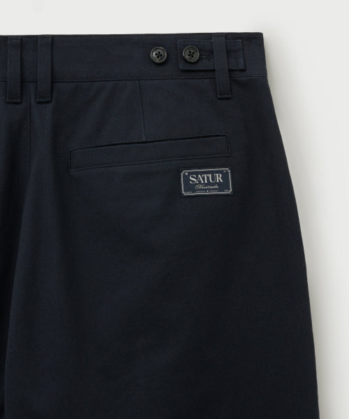 Relaxed Cotton Chino Pants Dark Navy
