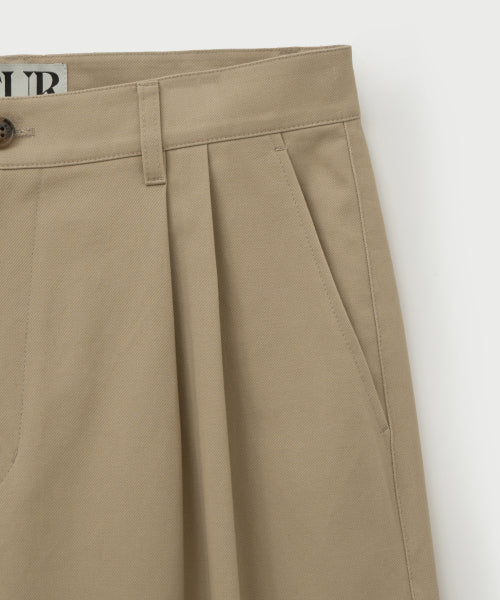 Relaxed Cotton Chino Pants Beige
