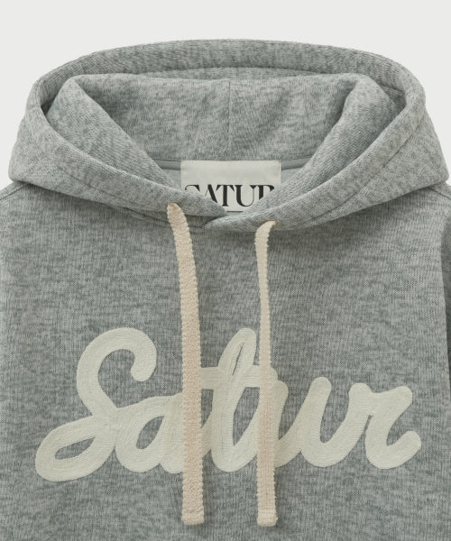Lugo Heather Terry Hoodie Sage Green