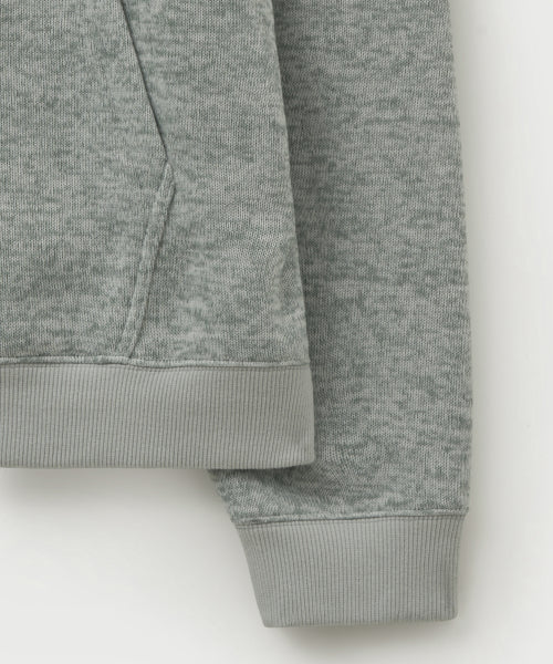 Lugo Heather Terry Hoodie Sage Green