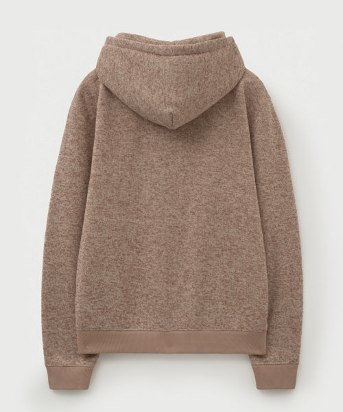 Lugo Heather Terry Hoodie Brown