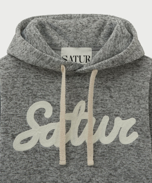 Lugo Heather Terry Hoodie Melange Gray