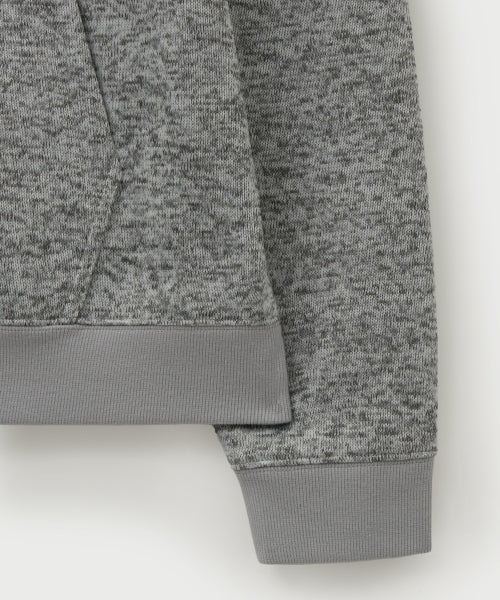 Lugo Heather Terry Hoodie Melange Gray