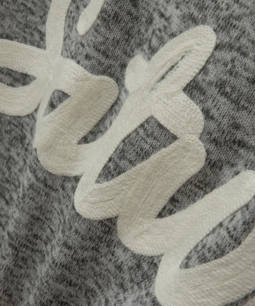 Lugo Heather Terry Hoodie Melange Gray