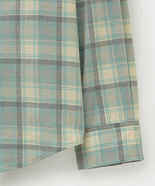 Corduroy Check Shirt Blue