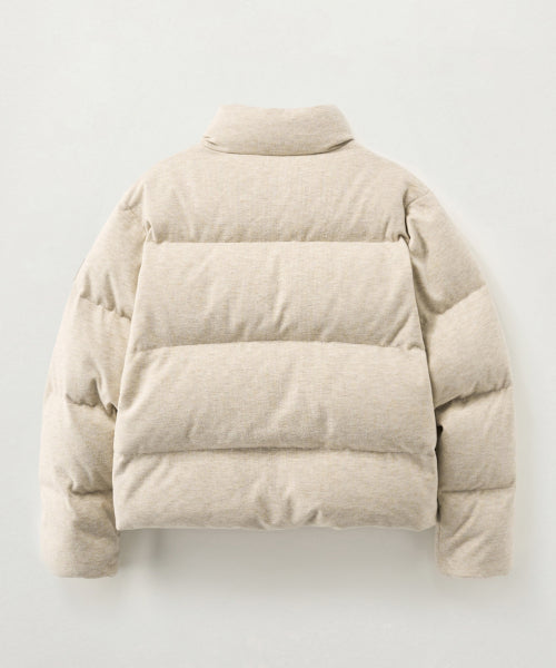 (W) Knit Puffer Duck Down Padding Cream