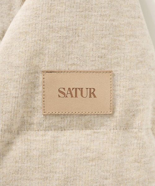 (W) Knit Puffer Duck Down Padding Cream