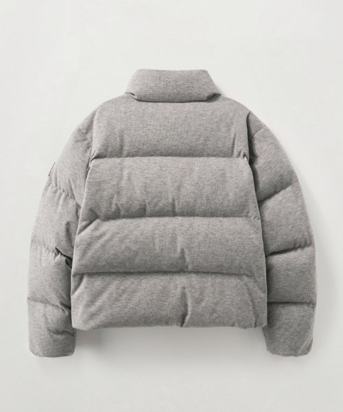 (W) Knit Puffer Duck Down Padding Gray