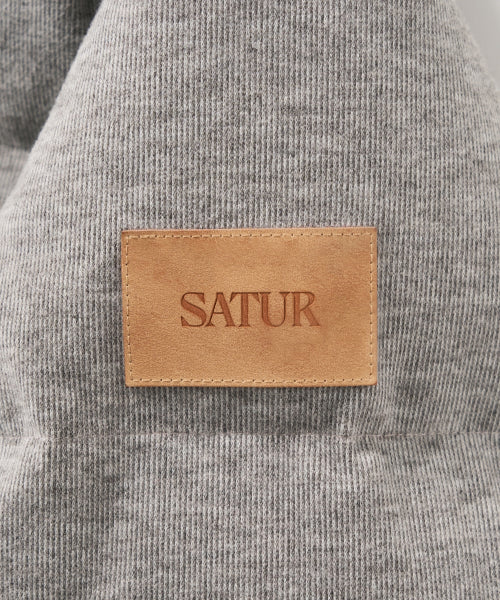 (W) Knit Puffer Duck Down Padding Gray