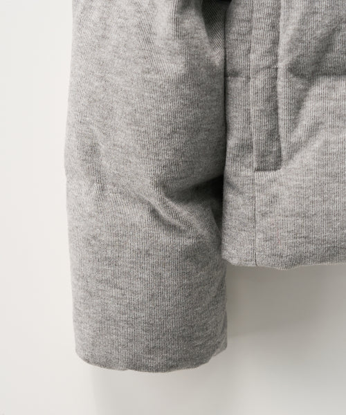 (W) Knit Puffer Duck Down Padding Gray