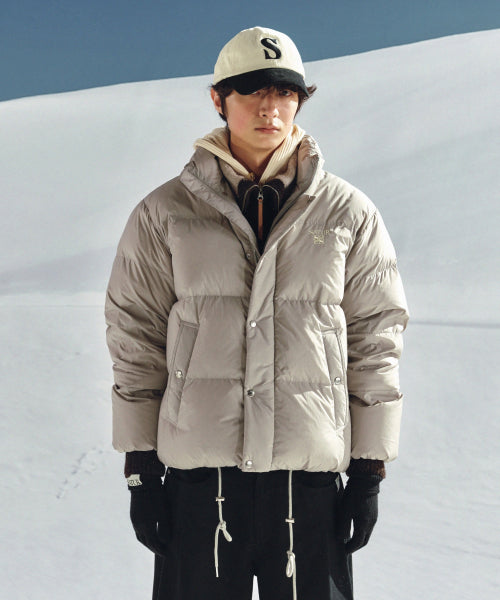 Loren Puffer Duck Down Padding Gray