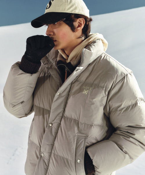 Loren Puffer Duck Down Padding Gray