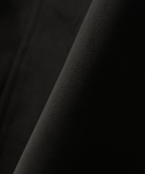 (W) Synthetic Suede Blouson Jumper Black