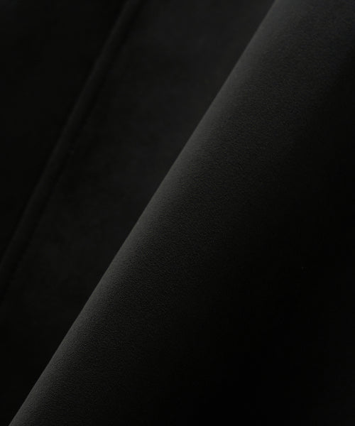 Synthetic Suede Blouson Jumper Black