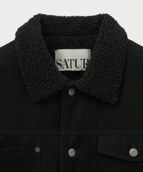 Maron Trucker Jacket Black