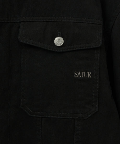 Maron Trucker Jacket Black