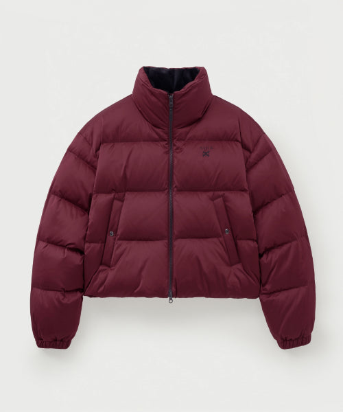 (W) Loren Crop Duck Down Padding Burgundy