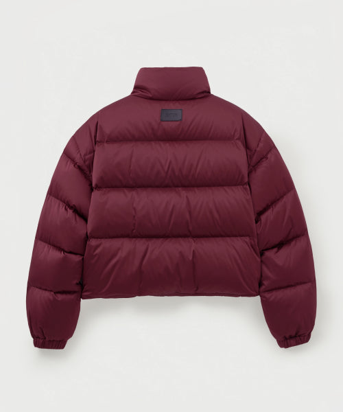 (W) Loren Crop Duck Down Padding Burgundy