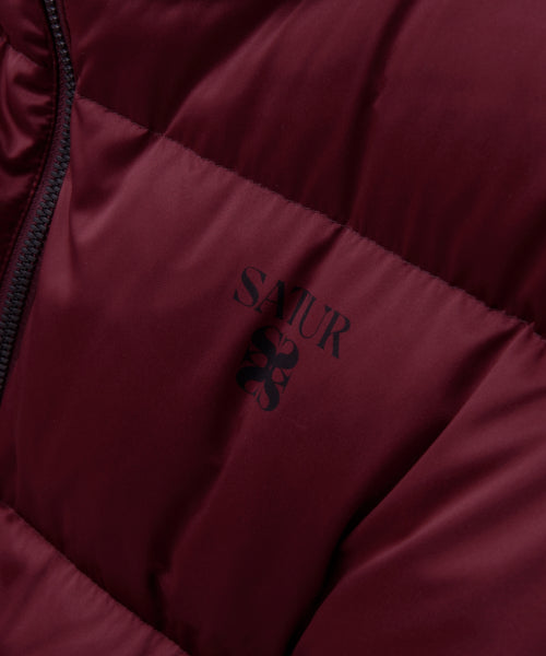 (W) Loren Crop Duck Down Padding Burgundy