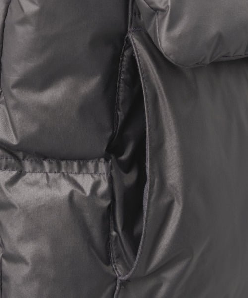 Hooded Puffer Duck Down Padding Charcoal