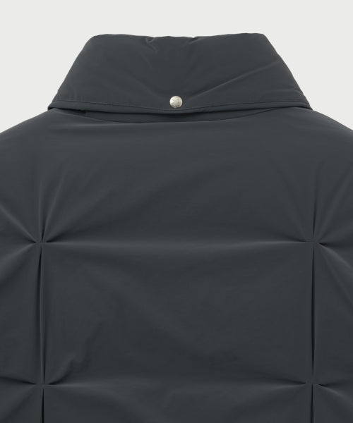 Orta 2-Way Collar Duck Down Padding Charcoal