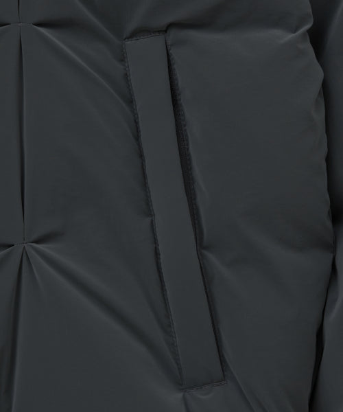 Orta 2-Way Collar Duck Down Padding Charcoal