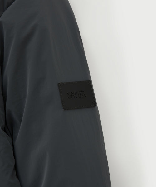 Orta 2-Way Collar Duck Down Padding Charcoal