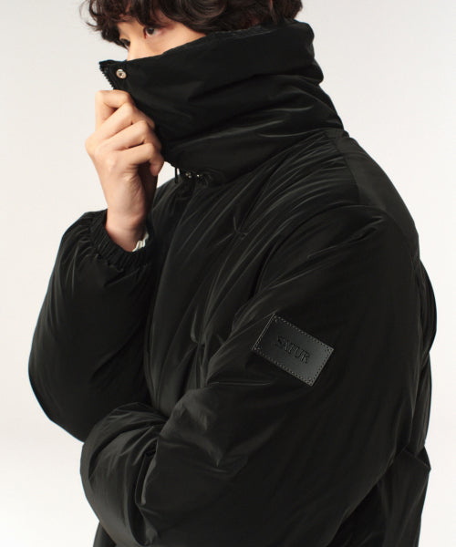 Orta 2-Way Collar Duck Down Padding Black
