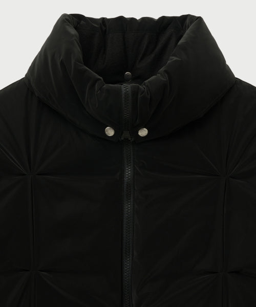 Orta 2-Way Collar Duck Down Padding Black