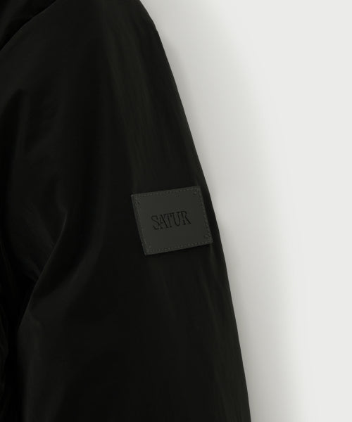 Orta 2-Way Collar Duck Down Padding Black