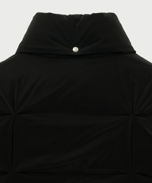 Orta 2-Way Collar Duck Down Padding Black