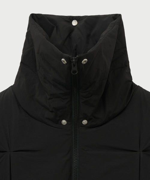 Orta Nylon 2-Way Collar Duck Down Padding Black
