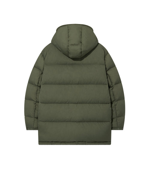 DETACHABLE HOOD MID DOWN JACKET