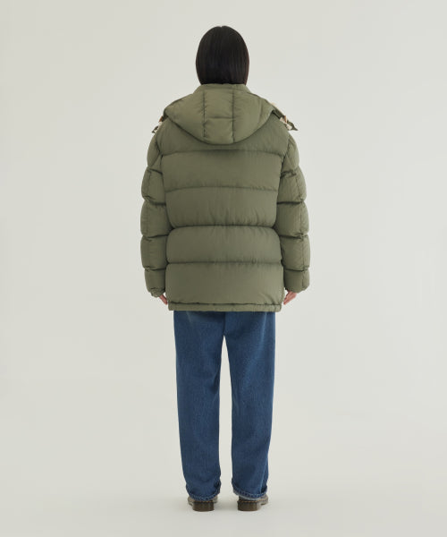 DETACHABLE HOOD MID DOWN JACKET