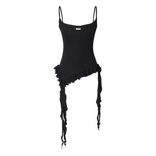 Ruffle Layered Sleeveless (black)