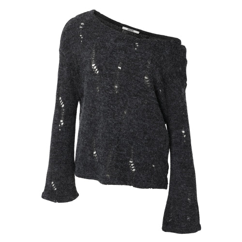 Damage Punching Knit (charcoal)