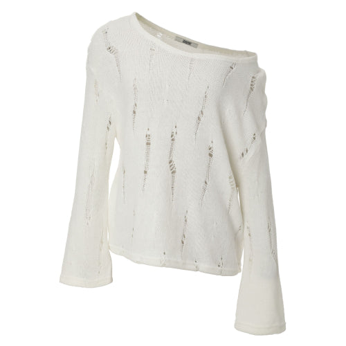 Damage Punching Knit (ivory)