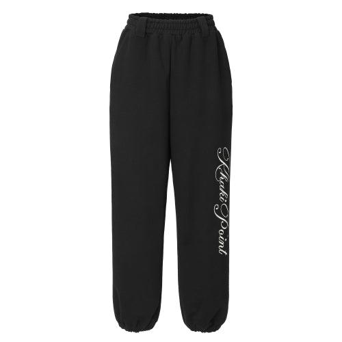 Lettering Jogger Pants (black)