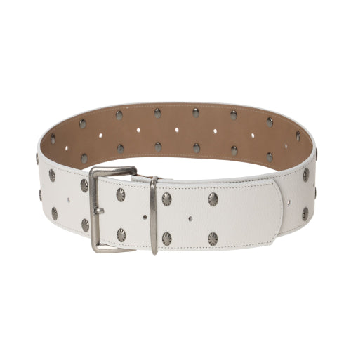 Double Stud Belt (white)