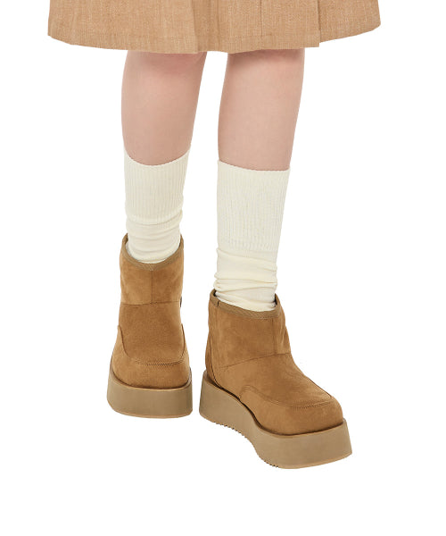 Hatched Winter Short Boots
