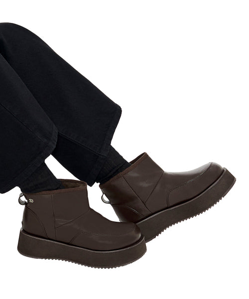 Hatched Winter Short Boots