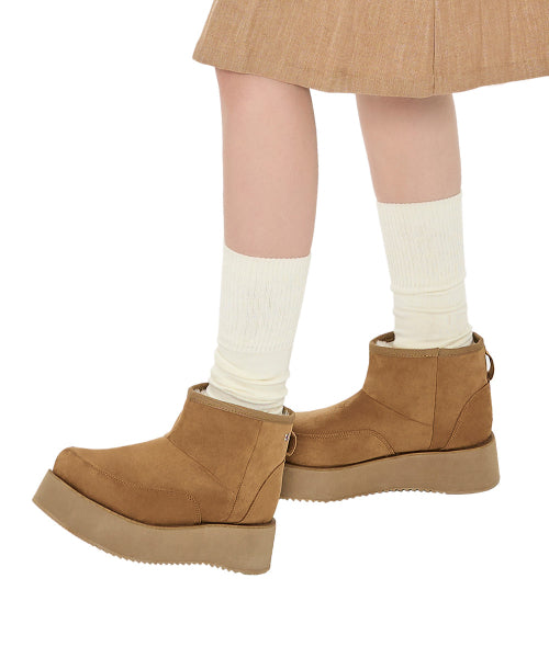 Hatched Winter Short Boots