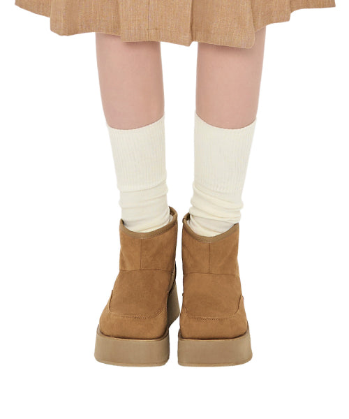 Hatched Winter Short Boots