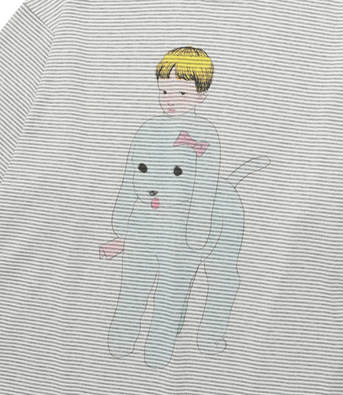 GAKIYA ISAMU STRIPE BIG BIG L/S TEE_GREY(NG2FFUT550C)